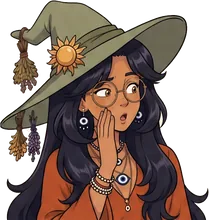 Lunair whispering behind her hand
